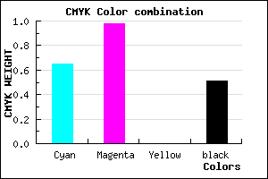 #2B027C color CMYK mixer