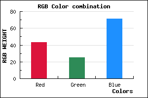 rgb background color #2B1947 mixer