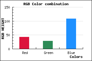 rgb background color #2B1D6C mixer