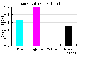 #2B037F color CMYK mixer