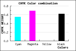 #2B1E60 color CMYK mixer