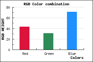 rgb background color #2B1F47 mixer