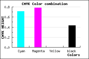 #2B2092 color CMYK mixer