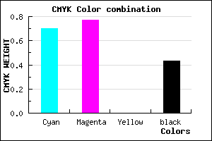 #2B2191 color CMYK mixer
