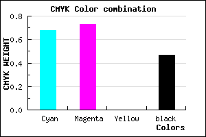 #2B2486 color CMYK mixer