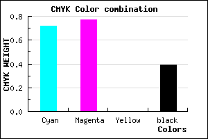 #2B249B color CMYK mixer