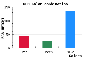 rgb background color #2C1A88 mixer