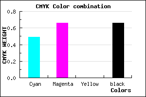 #2C1D56 color CMYK mixer
