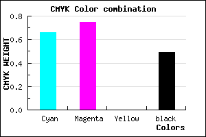 #2C2082 color CMYK mixer