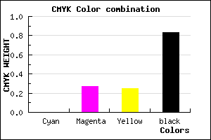 #2C2021 color CMYK mixer