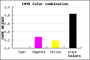 #2C2024 color CMYK mixer