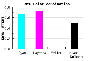 #2C2481 color CMYK mixer