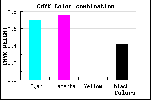 #2C2493 color CMYK mixer