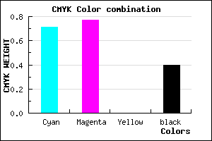 #2C249A color CMYK mixer
