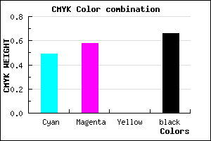 #2C2456 color CMYK mixer