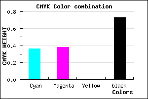 #2C2B45 color CMYK mixer