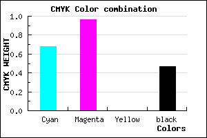 #2C0688 color CMYK mixer