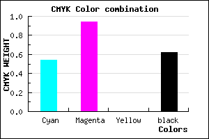 #2C0660 color CMYK mixer
