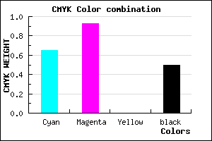 #2C097F color CMYK mixer
