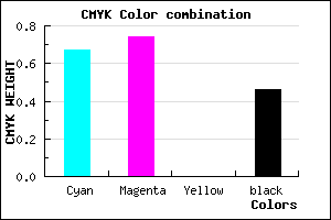 #2D248A color CMYK mixer