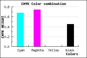 #2D248B color CMYK mixer