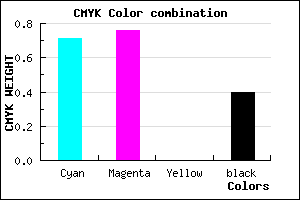 #2D2499 color CMYK mixer