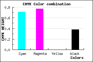 #2D249D color CMYK mixer