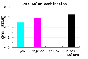 #2D2658 color CMYK mixer