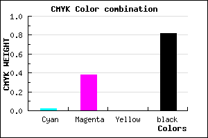 #2E1D2F color CMYK mixer