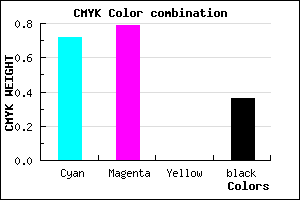 #2E22A4 color CMYK mixer