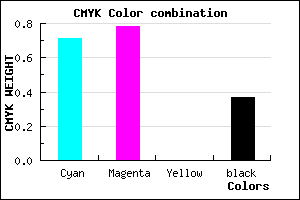#2E24A0 color CMYK mixer