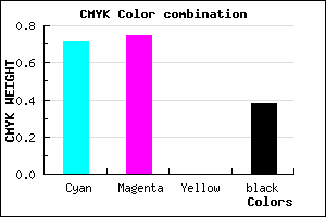 #2E279F color CMYK mixer