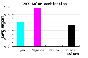 #2E0579 color CMYK mixer