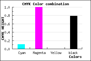 #2F0035 color CMYK mixer