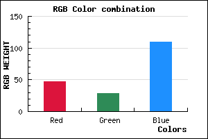 rgb background color #2F1D6D mixer