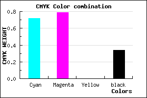 #2F24A8 color CMYK mixer