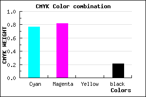 #2F24C9 color CMYK mixer