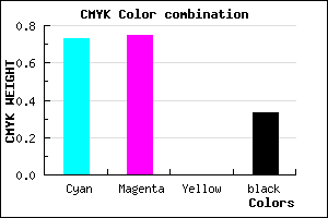 #2F2BAB color CMYK mixer