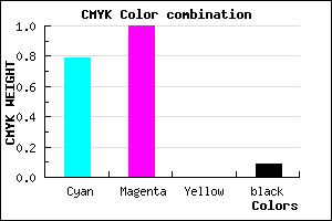#3000E8 color CMYK mixer