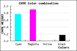 #3016D4 color CMYK mixer