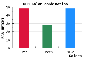 rgb background color #301C30 mixer