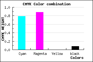 #301DEA color CMYK mixer