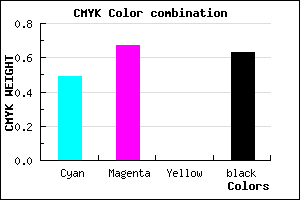 #301F5F color CMYK mixer