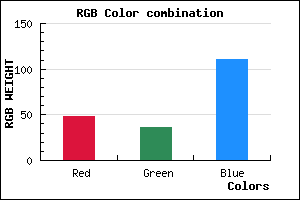 rgb background color #30246F mixer