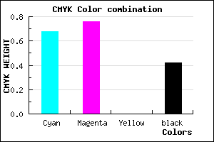 #302494 color CMYK mixer