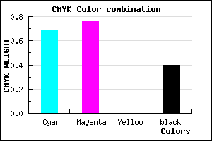 #302499 color CMYK mixer