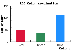 rgb background color #30256F mixer