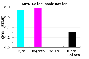 #3029B3 color CMYK mixer