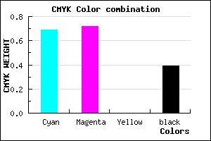 #302B9B color CMYK mixer
