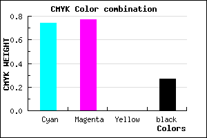 #302BB9 color CMYK mixer